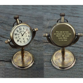 Reloj de escritorio de latón personalizado de aniversario BDC62